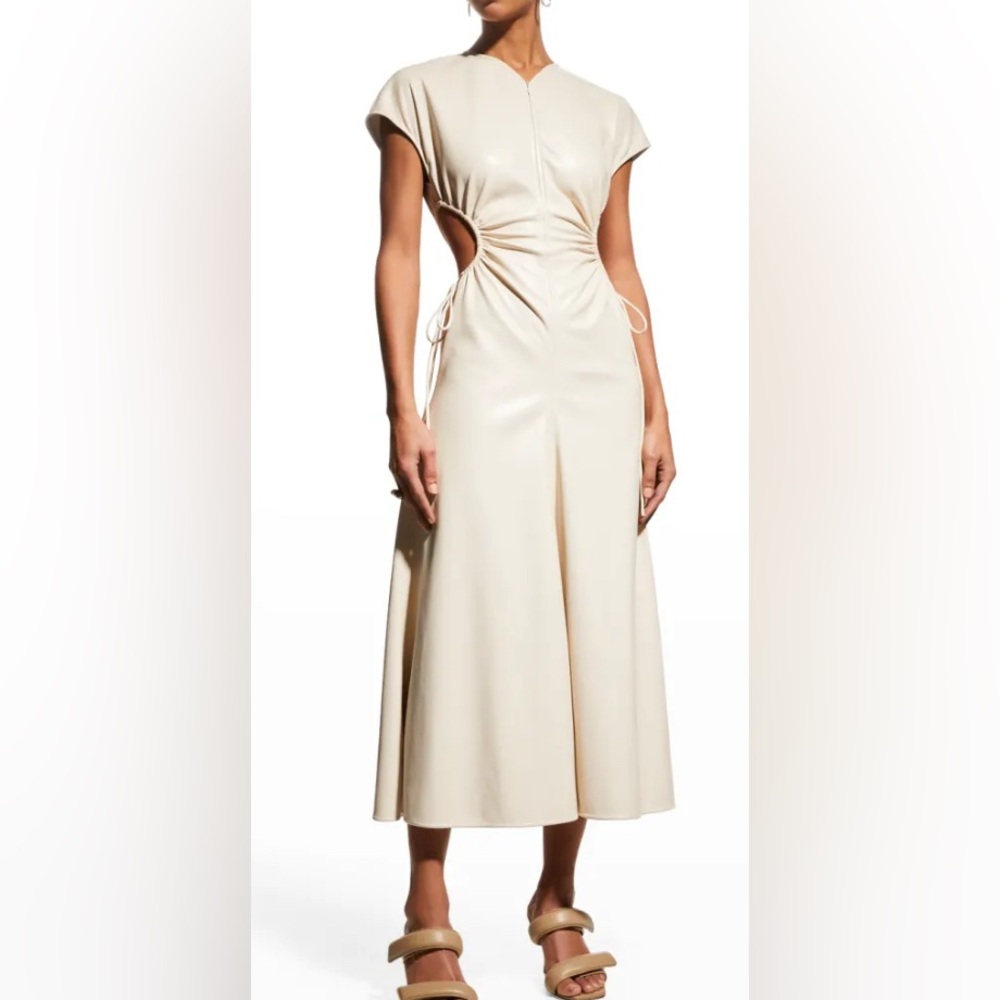 A.L.C. Syna Faux-Leather Cutout Dress Size 4
